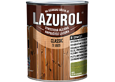 Lazurol Classic S1023 tenkovarstvá lazura na dřevo z zawartością olejów, 0051 zieleń świerka, 750 l