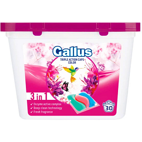 Gallus tabletki do prania Color, 30 dawek Gallus tabletki do prania Color, 30 dawek