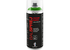 BALSPREJ vrchní uniwersalna farba akrylowa w sprayu, RAL 6018 zielonożółta, 400 ml