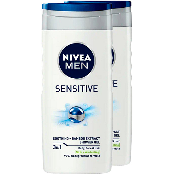 Nivea Men Sensitive Duo żel pod prysznic, 500 ml