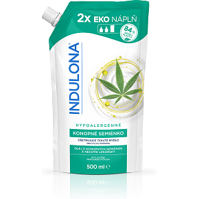 Indulona płynne mydło Konopne nasiona, uzupełnienie, 500 ml
