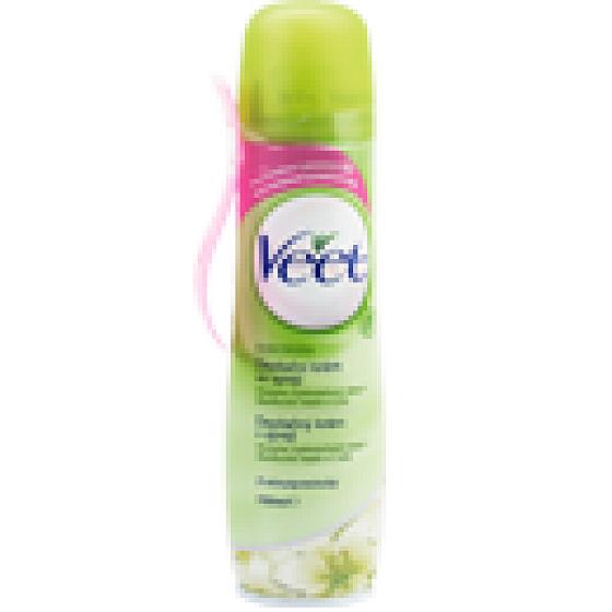 Veet Bambucké máslo a lílie 3-6 minutový depilační sprej suchá pokožka 150 ml