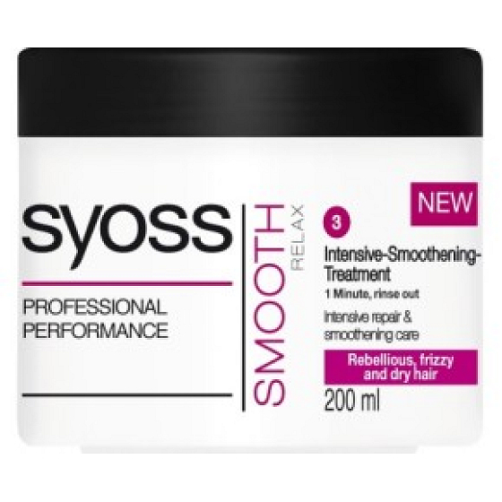 Syoss Smooth Relax intenzivní uhlazující maska na vlasy proti krepatění 200 ml