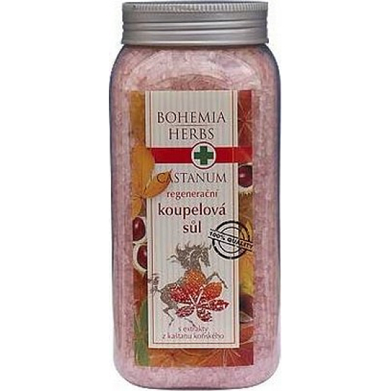 Bohemia Gifts Castanum Ekstrakt z kasztanu końskiego regenerujący sól do kąpieli 900 g