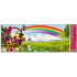 Folia okienna bez kleju krajobraz z tęczą i koszyczkiem 60 x 22,5 cm 1 sztuka
