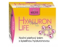 Bione Cosmetics Hyaluron Life z kwasem hialuronowym nocny krem do twarzy dla wszystkich typów skóry 51 ml