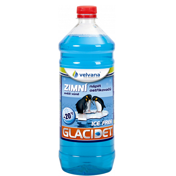Velvana Glacidet Ice Free - 20°C náplň do ostřikovačů 1000 ml zimní svěží vůně