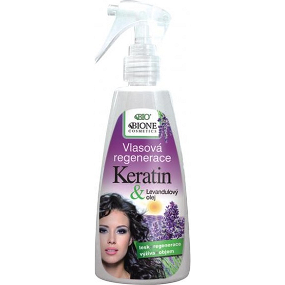 Bione Cosmetics Keratin & Levandule vlasová regenerace pro všechny typy vlasů 260 ml