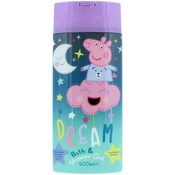 Peppa Pig - Prasątko Pepa żel pod prysznic i pianka do kąpieli dla dzieci 400 ml