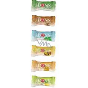 Vieste Original Ibons Zázvorové žvýkací bonbony slazené třtinovým cukrem mix příchutí 110 g
