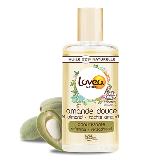 Lovea Bio Mandlový olej a vitamin A a E, zjemňující pleťový, tělový vlasový olej 50 ml