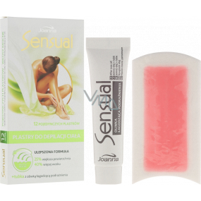 Joanna Sensual Depilační pásky tělo pro silné chloupky 12 kusů Joanna Sensual Depilační pásky tělo pro silné chloupky 12 kusů