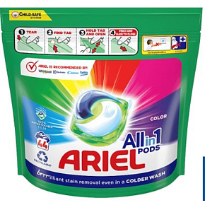 Ariel All-in-1 Pods Color żelowe kapsułki do kolorowych ubrań 44 sztuk