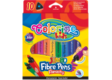 Colorino Jumbo flamastry trójkątne 10 kolorów