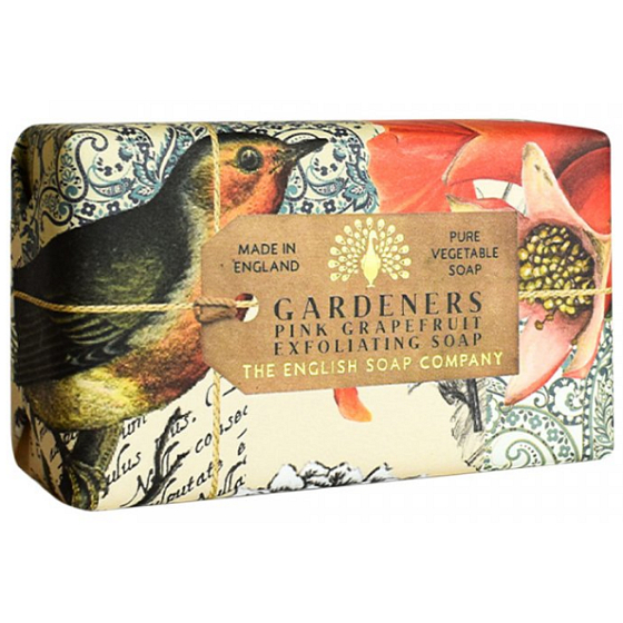English Soap Růžový Grepfruit & Broskev přírodní parfémované toaletní mýdlo s bambuckým máslem 190 g