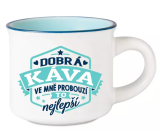 Albi Espresso kubek - Dobra kawa we mnie budzi to najlepsze 45 ml