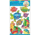 Naklejki na ścianę z twardego papieru rybki 50 x 30 cm 1 arkusz