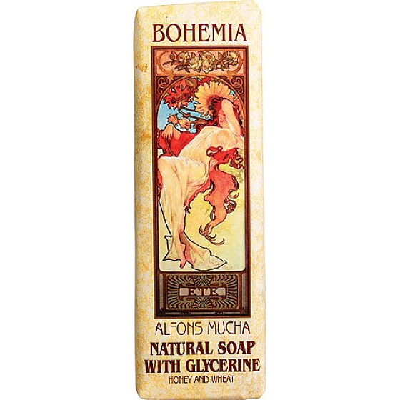 Bohemia Gifts Alfons Mucha Med a obilí toaletní mýdlo 125 g