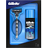 Gillette Mach3 holicí strojek + Extra comfort gel na holení 75 ml, kosmetická sada, pro muže