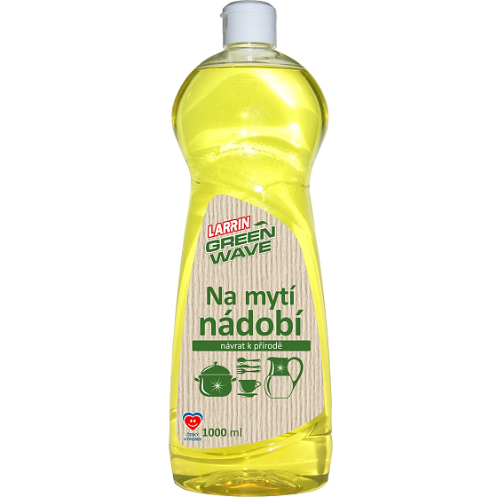 Larrin Green Wave Na mycie naczyń, przyrodzie przyjazny środek czyszczący 1000 ml