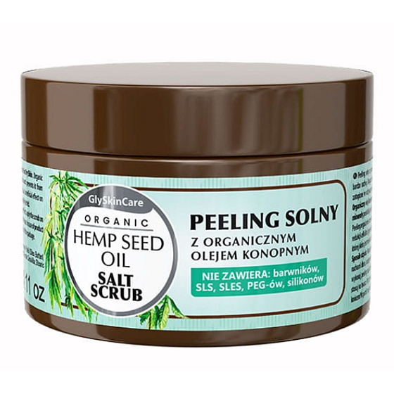 Biotter GlySkinCare Organický konopný olej solný peeling pro suchou pokožku 400 ml