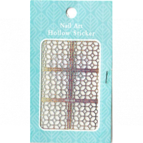Nail Accessory Hollow Sticker šablonky na nehty multibarevná mozaika 1 aršík Nail Accessory Hollow Sticker šablonky na nehty multibarevná mozaika 1 aršík