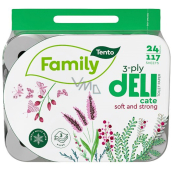 Tento Family Delicate papier toaletowy 117 rolek 3 warstwowy 24 sztuk