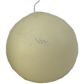 VeMDom Slonová kost svíčka koule střední 80 mm 1 kus