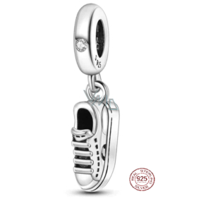 Charm Srebrna 925 Teniska, zawieszka na bransoletkę sport Charm Srebrna 925 Teniska, zawieszka na bransoletkę sport