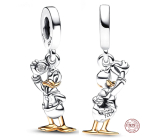 Zawieszka Srebrna 925 Disney 100. Rocznica Kaczor Donald, Charms do bransoletki