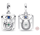 Zawieszka ze srebra próby 925 Karta Tarota - Mini Medalion, element do bransoletki symbol