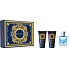 Versace pour Homme woda toaletowa 50 ml + balsam po goleniu 50 ml + szampon do włosów i ciała 50 ml, zestaw prezentowy dla mężczyzn