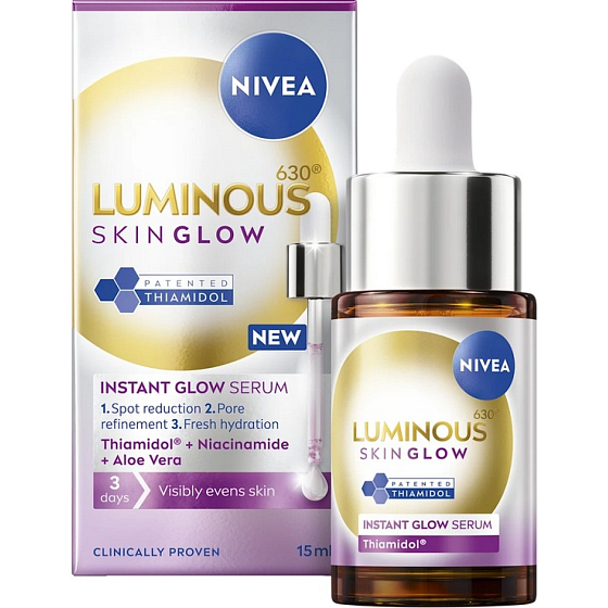Nivea Luminous Skin Glow pleťové sérum 15 ml