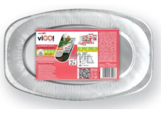 Vigo Aluminium grill ovalny talerz, 35 x 24 cm, 2 szt