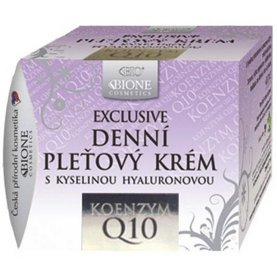 Bione Cosmetics Exclusive & Q10 z kwasem hialuronowym dzienny krem do twarzy dla wszystkich typów cery 51 ml