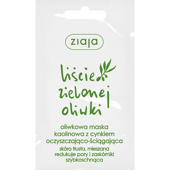 Ziaja Liście oliwne kaolinowa maska z cynkiem 7 ml