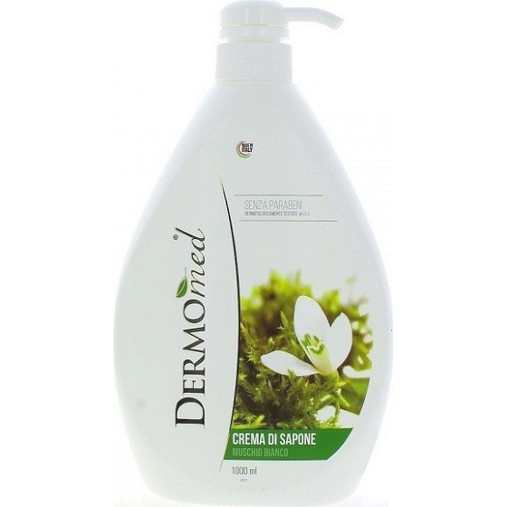 Dermomed Muschio Bianco - Bílý mošus sprchový gel dávkovač 1 l
