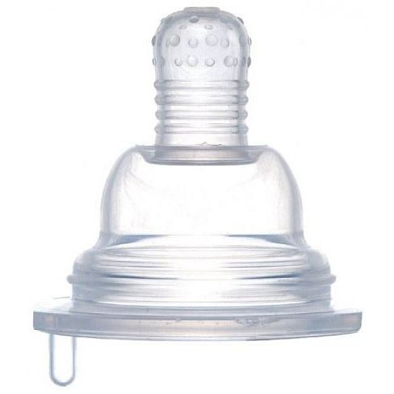 Baby Farlin Smoczek silikonowy rozciągliwy standard krzyżak dla dzieci od 0 miesięcy