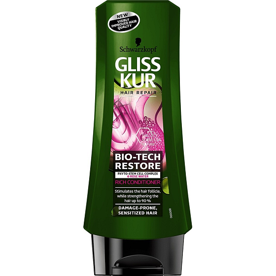 Gliss Kur Bio-Tech Restore balzám pro potřeby křehkých vlasů 200 ml