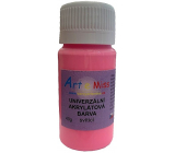Art e Miss Świecąca uniwersalna farba akrylowa 81 Neon różowa 40 g
