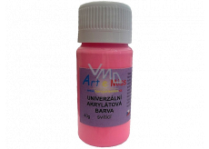 Art e Miss Świecąca uniwersalna farba akrylowa 81 Neon różowa 40 g