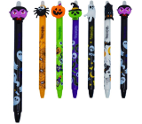 Colorino Gumowalne pióro Halloween czarne upiór, niebieski wkład 0,5 mm