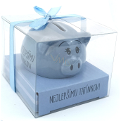 Albi Świnka na szczęście skarbonka Dla najlepszego taty 6 x 7,5 cm