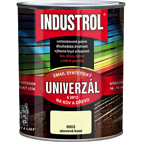 Industrol S2013 uniwersalny połyskowa farba na metal i drewno, 6003 kość słoniowa, 750 ml