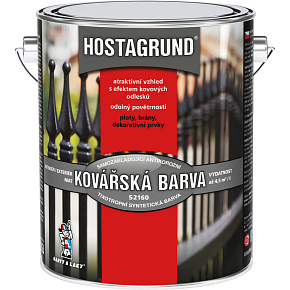 HOSTAGRUND farba kowalska S2160K, 0950 czarna kowalska, 2,5 l