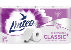 Linteo Classic toaletní papír 2vrstvý, 8 rolí, 17 m role