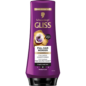 Gliss odżywka Full Hair Wonder z kofeiną do kruchych, słabych włosów 200ml