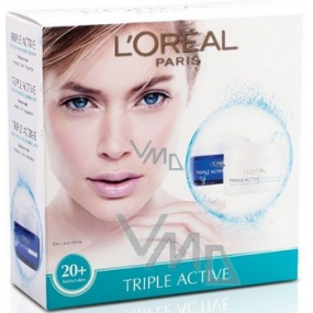Loreal Paris Triple Active denní krém 50 ml + noční krém normální pleť 50 ml, kosmetická sada Loreal Paris Triple Active denní krém 50 ml + noční krém normální pleť 50 ml, kosmetická sada