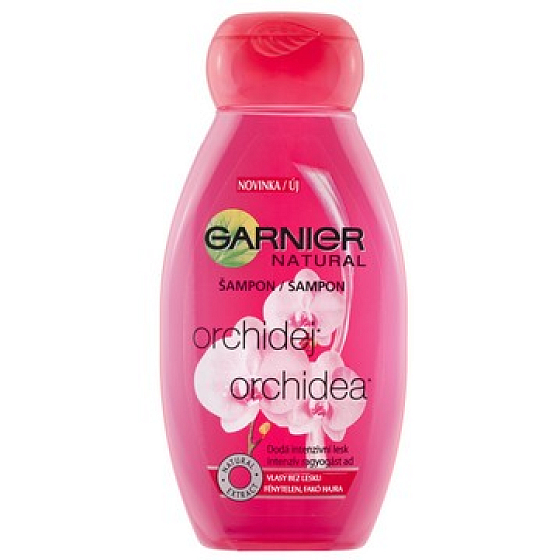 Garnier Natural Orchidej šampon na vlasy bez lesku 250 ml