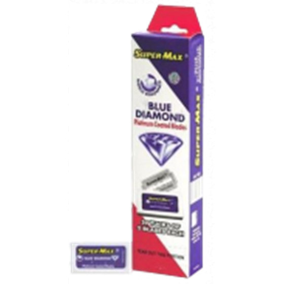 Super-Max Blue Diamond Platinum Coated Blades náhradní žiletky 5 kusů
